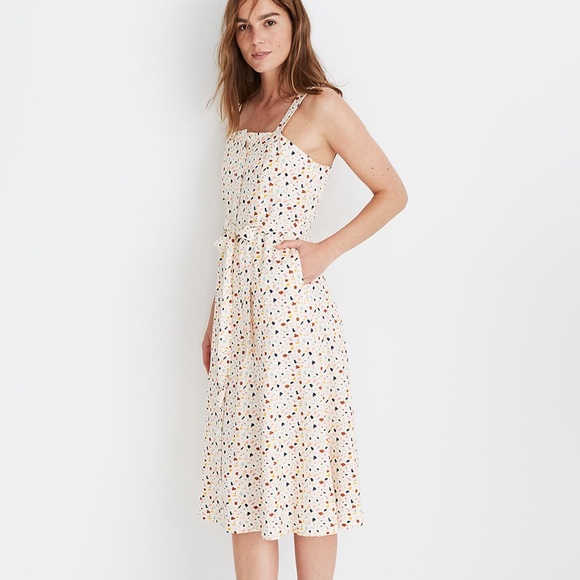 Madewell Dresses & Skirts - Madewell Square-Neck Tank Midi Dress in Terrazzo